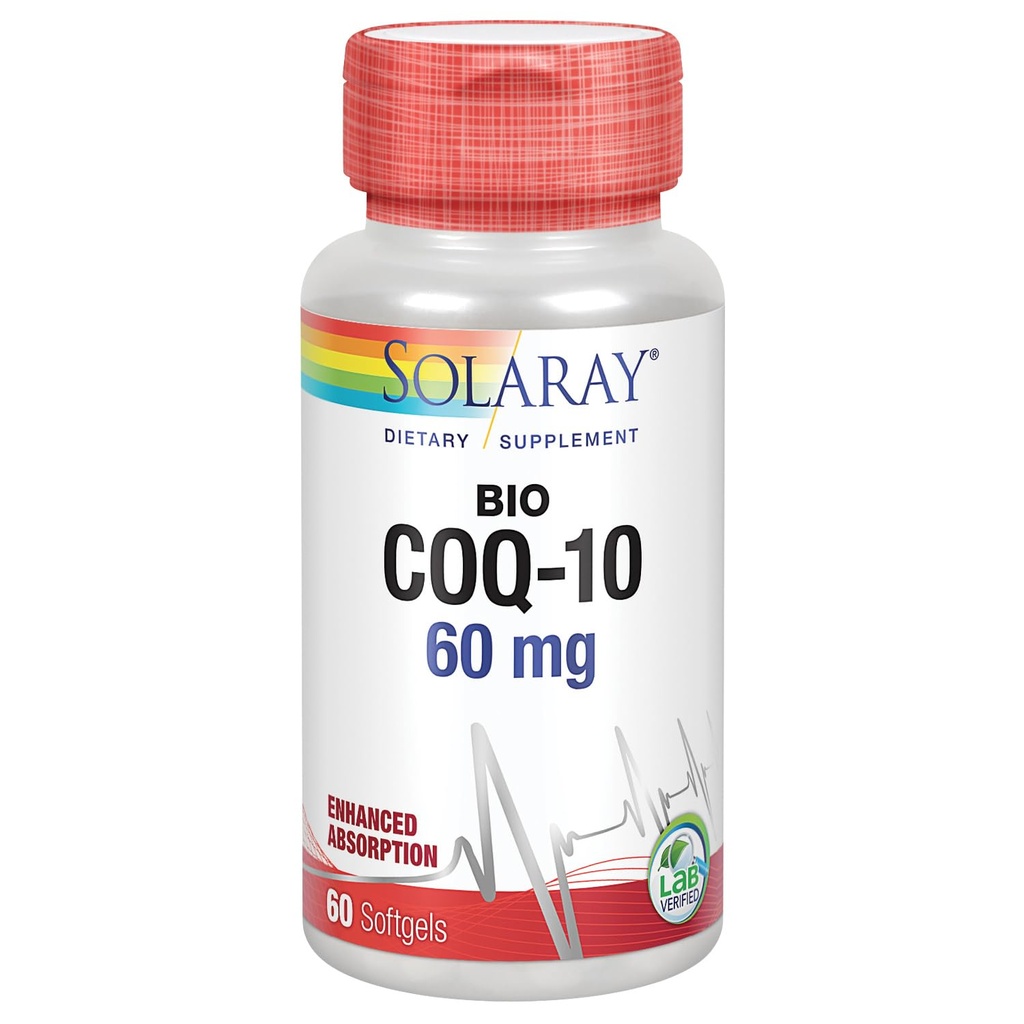 SOLARAY Bio CoQ-10 60 mg Mais Absorção