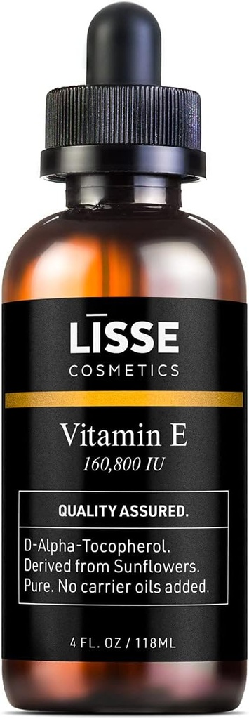 Lisse Puro Óleo Concentrado de Vitamina E - 160.800 UI - Sem Óleos de Transportador Adicionado - D-Alpha-Tocoferol