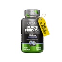 ORZAX 1000 mg Óleo de semente preta Cápsulas frias orgânicas prensadas com 20mg de timoquinona para suporte imunológico, bom cabelo, pele e articulações (60 cápsulas de gel macio)
