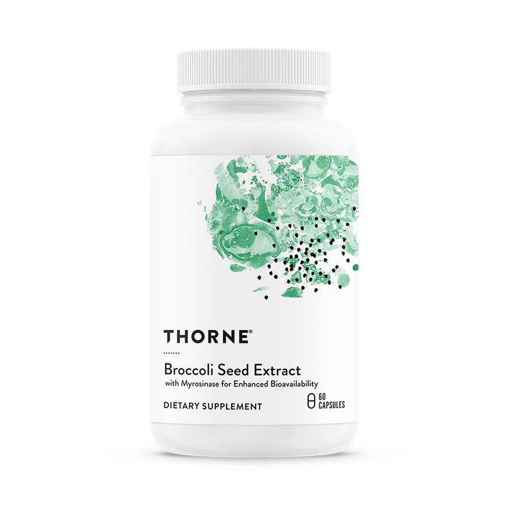 THORNE - Extrato de Sementes de Brócolis (Cruzera-SGS) para Suporte Antioxidante* - Sulforaphane Glucosinolato (SGS) - 60 Cápsulas