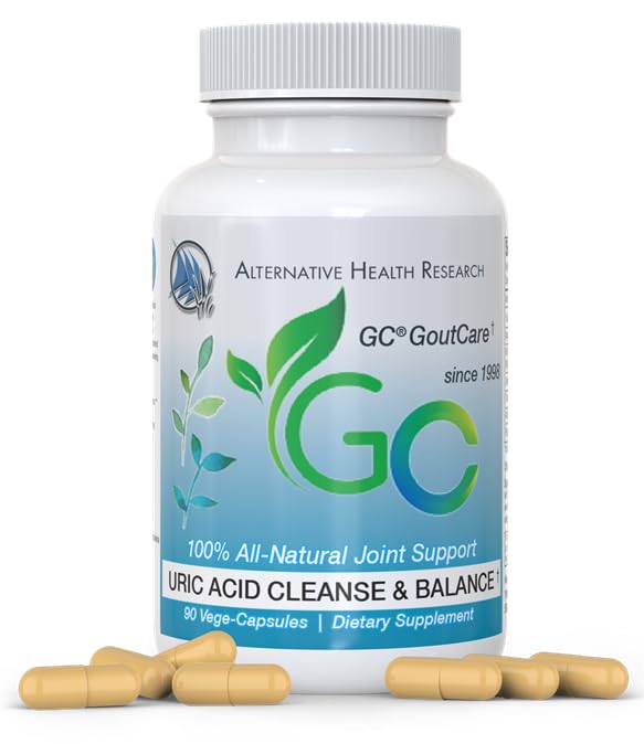 GC® GoutCare: Controle de Ácido Úrico . Prevenção de Ácido Úrico . suplemento de saúde comum . . Alivio conjunto . . com extrato de sementes de aipos, extrato de leite e mais . . 90 cápsulas por garrafa . .