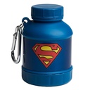 Smartshake Justice League Whey2Go Superman Protein Powder Storage Container 50g – BPA Free Shaker Garrafa Funil para Whey Protein Powder + Protein Shakes 110ml, DC Comics Superman presentes para homens