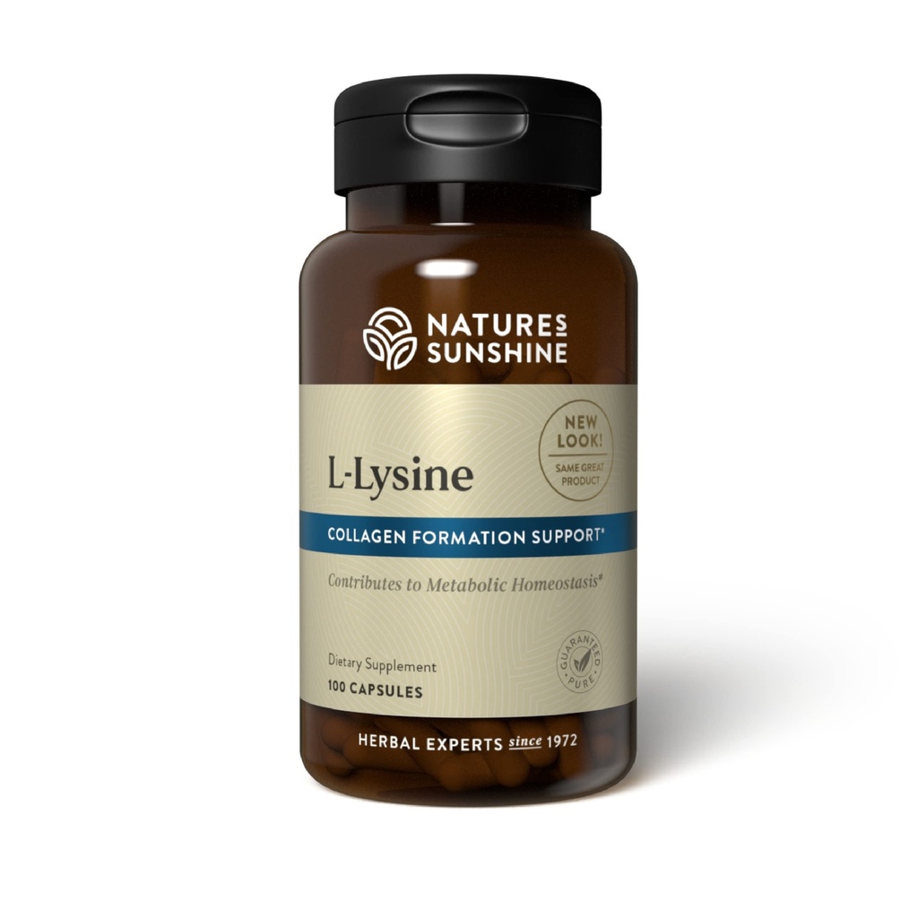 Sunshine L-Lysine da natureza, 100 Cápsulas