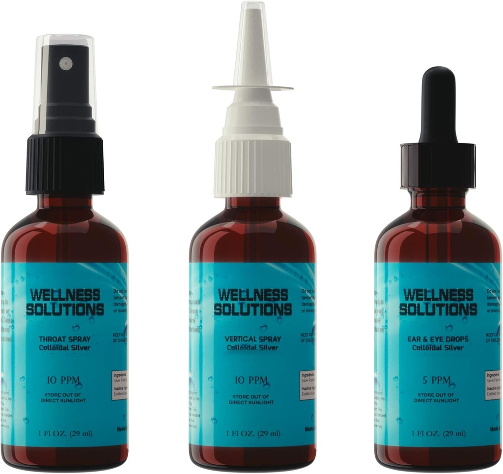 Colloidal Silver - Pacote de combinação - Gluten Free - Vegan