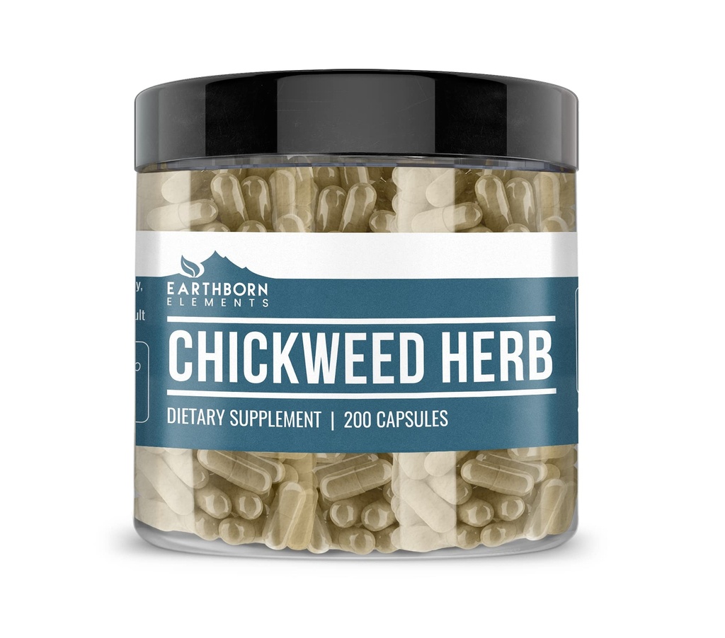 Elementos nascidos da Terra Herb de algas (200 cápsulas) puro, sem preenchimentos ou aditivos