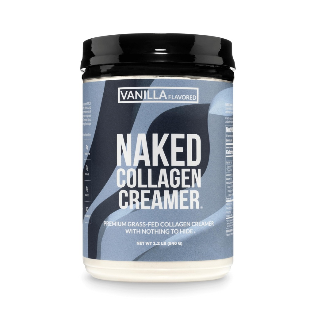 Creme de café de colágeno nu - Creme de colágeno de baunilha para o café - Dairy-free, Gluten-free, GMO-free - Suporte de cabelo, pele e unhas - 40 Servings