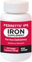 Cápsulas Suplemento de Ferro 18mg (IPS) - Fornecimento de 100 dias de Suplemento de Ferro Gentil para Mulheres e Homens - Suplemento de Ferro Não Constipante para Anemia