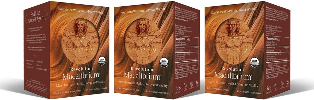 Revolution Macalibrium - Suplemento de Maca gelatinizado concentrado natural para apoiar a saúde hormonal masculina, energia, força, poder e saúde reprodutiva (3)