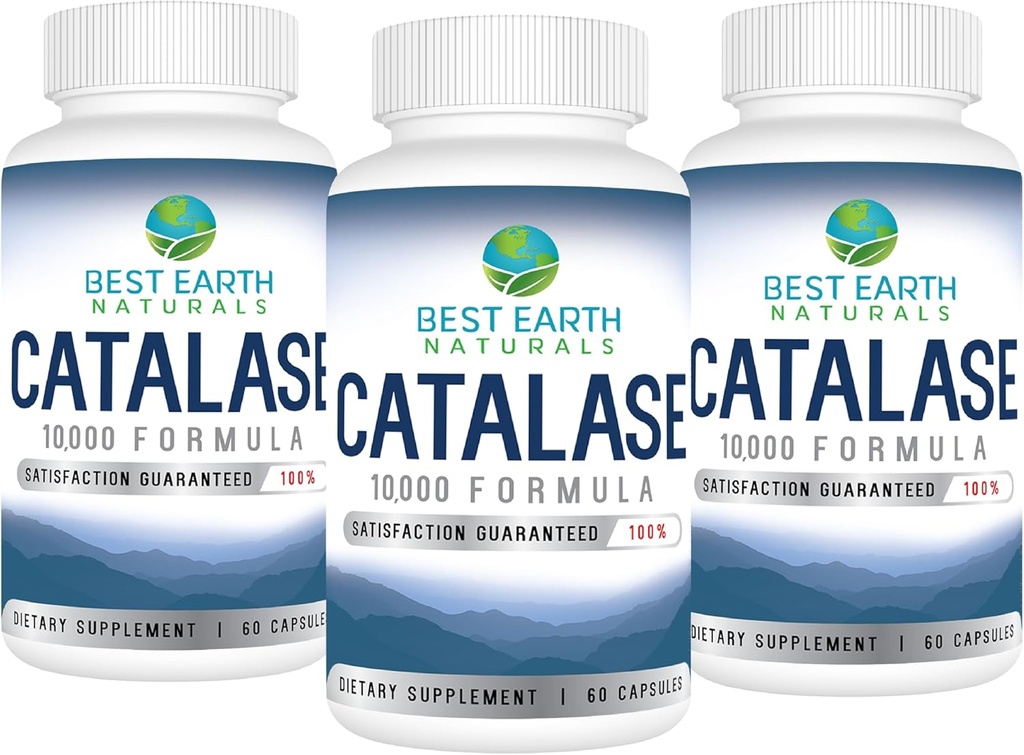 Melhor Terra Naturals Catalase Suplemento 10.000 com serra Palmetto, Biotina, Fo-Ti, PABA - Suplementos de cabelo para cabelos fortes - 180 Cápsulas - Pacote de 3 (90-Dia de Fornecimento)