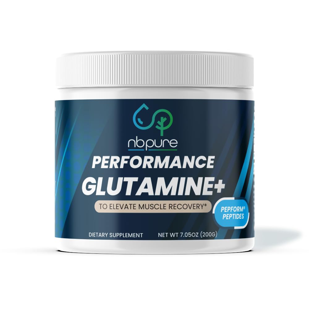 Nbpure Performance Glutamina+: PepFormTM Glutamina Peptídeos – Não-GMO Muscle Recovery & Gut Health – Leaky Gut, Imune Support