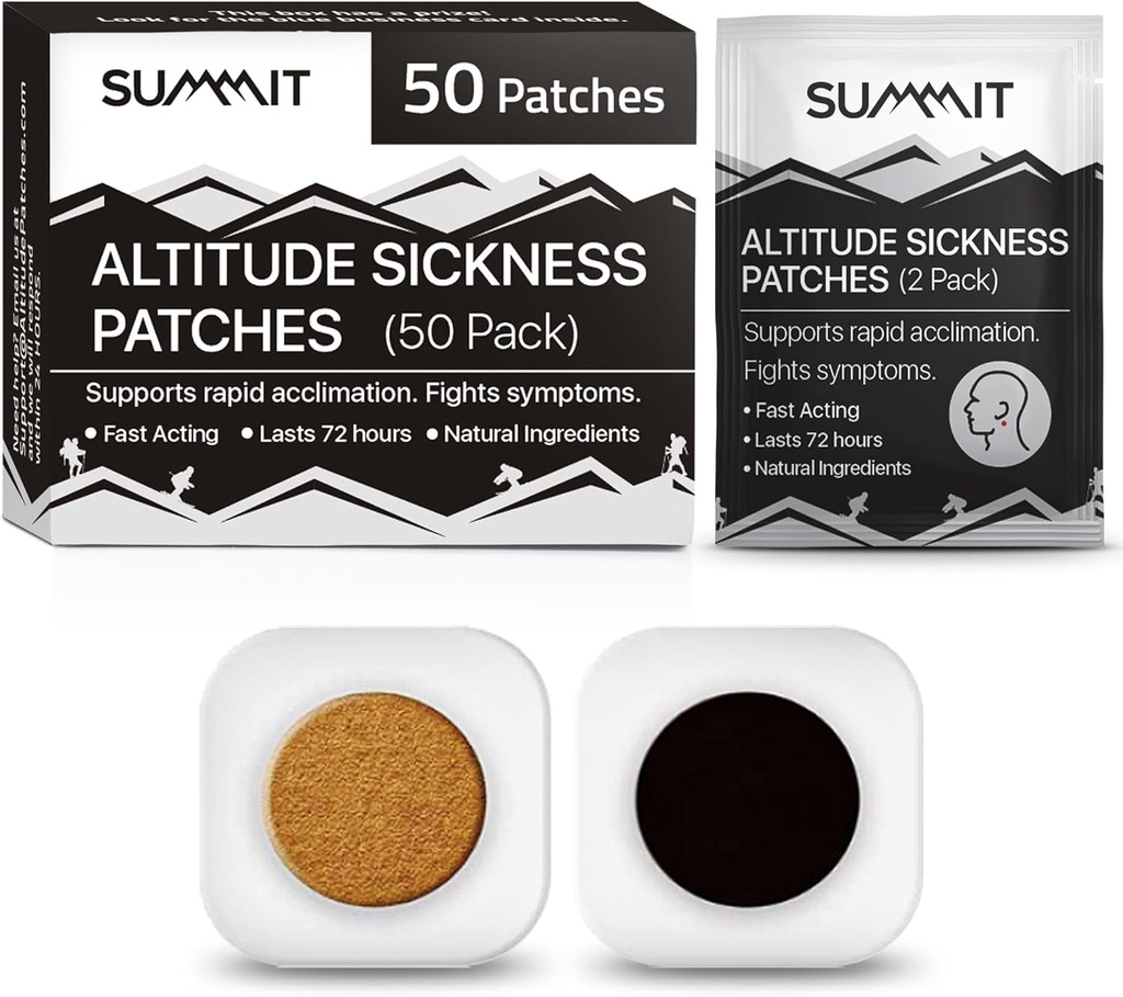 Summit Altitude Sickness Prevention patches Summit Summit Altitude High Altitude Aclimation , aumenta a ingestão de oxigênio, luta contra sintomas de doença de alta altitude