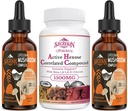 1500 MG Hexose Ativa Lipósomo Suplemento Correlacionado 120 SoftGels Bundle com 2000 MG Liposomal Cogumelo Complexo Drops 60 Servings
