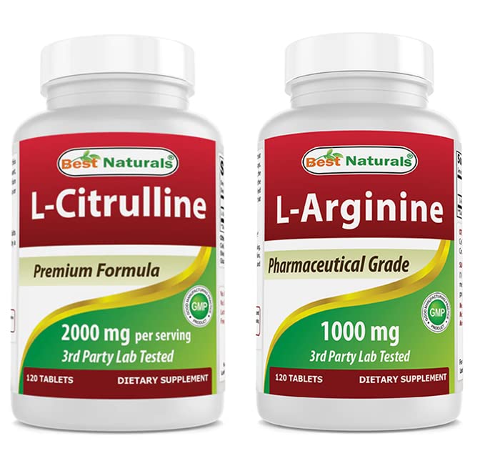 Melhores naturais L-Citrulina 2000mg & L-Arginina 1000 mg