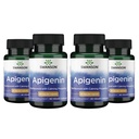 Swanson Apigenin-Bioflavonoid Supplement Natural Prostate Support-Metabolismo & Nerve Health Support-Can Support Sleep & Relaxation 90 Caps, 50mg Cada 4 Pack