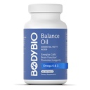 BodyBio Balance Oil - Vegan Omega 3 6 Suplemento – Óleo de girassol e linhaça prensado a frio – Suporta função cerebral, pele saudável, e humor