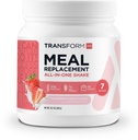 TransformHQ Replacement Shake Powder 7 Servings (Strawberry & Cream) - Gluten Free, Non-GMO
