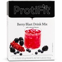 ProtiFit - Alta proteína Fruit Flavored Powder Drink Mix, 15g Protein, Low Calorie, Sugar Free, Ideal Protein Compatível, 7 Servings Per Box (Berry Blast)