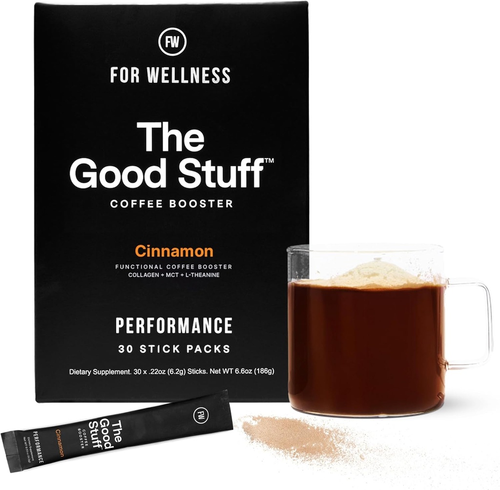 Para o bem-estar O bom desempenho material – Colagénio de café + MCT em pó Suplemento com L-Theanina e antioxidantes para Jitter-Free Energy & Stamina