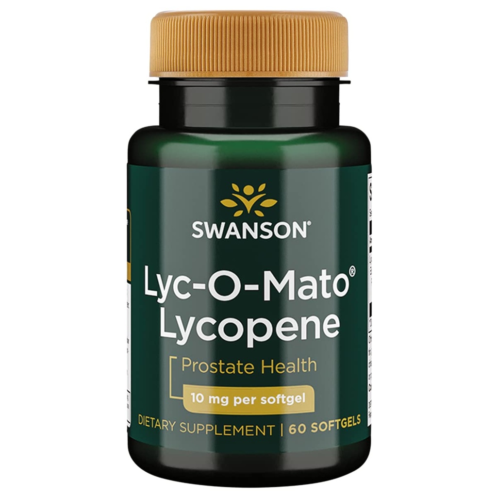 Swanson Lyc- O- Mato Lycopene 10 Milligrams 60 Sgels