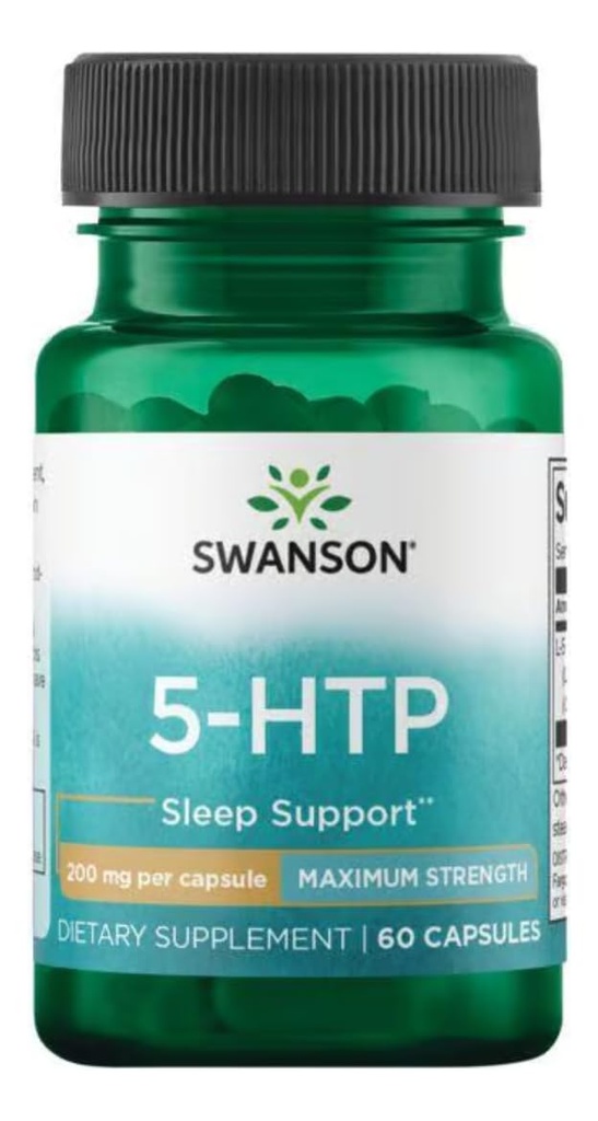 Swanson Ultra Amino Acid Força máxima 5-Htp 200 Milligrams 60 Veg Cápsulas