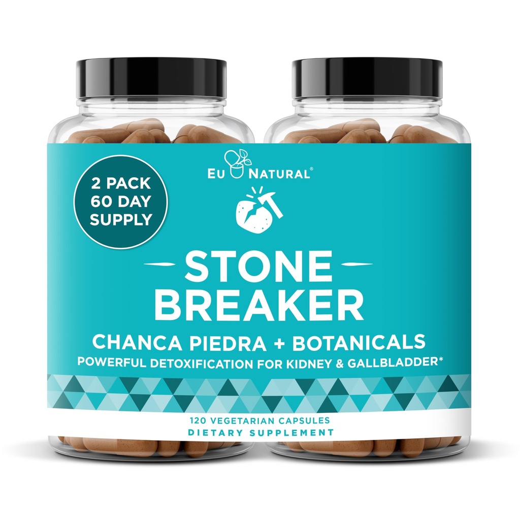 Chanca Piedra Stone Breaker – Dissolver Natural, Limpeza do Rim & Suplemento de vesícula biliar – Desintoxicar o trato urinário, Impurezas Flush, Sistema claro – 120 cápsulas macias Vegan