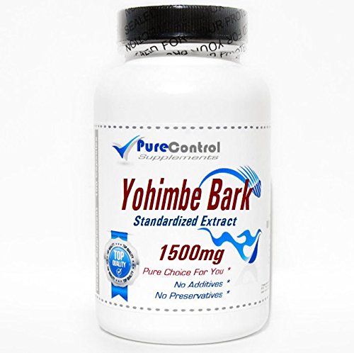 Yohimbe Bark Extract Normalizado 1500mg // 200 Cápsulas // Pure // by PureControl Supplements
