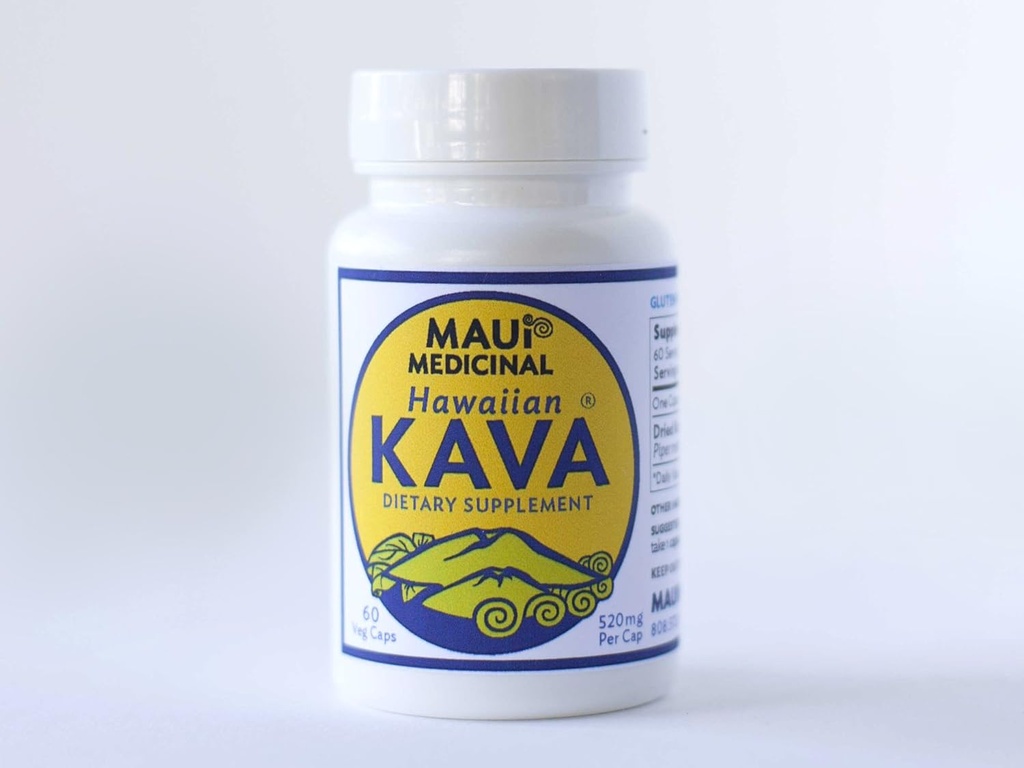 Hawaiian Kava Root 60 Veggie Cápsulas 520mg por cápsula