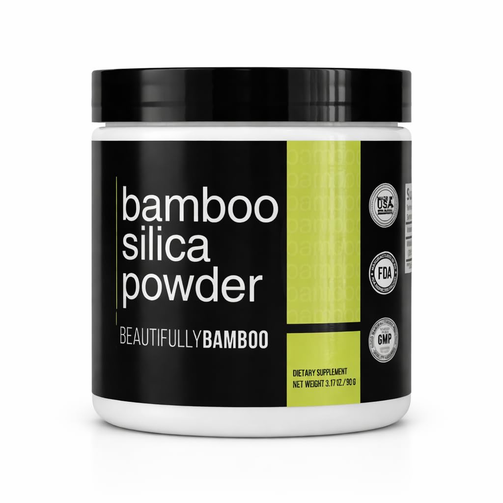 Bambu Sílica Extrair Poder [Cabelo, Pele e unhas -150 Servings] - Lindamente Bambu