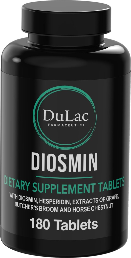 Dulác - Diosmin Hesperidina 1000mg Suplemento dietético 180 Comprimidos, Enriquecidos com Extrato de Castanha de Cavalo e Açougueiros Broom