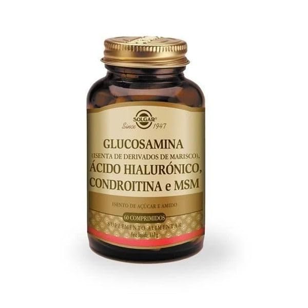 Solgar força tripla Glucosamina Condroitin HSH, 60 Comprimidos - Promove articulações saudáveis, apoia o movimento confortável - Shellfish Free - Gluten Free, Dairy Free - 30 Servings