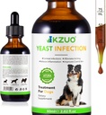 Tratamento de Infecção Natural do Levedo para Cães - Tratamento de Infecção Eficaz do Orelha do Cão e Alergia Alívio, Reduz Inflamação, Alívios Coceira, Combate Infecções, Melhora o Revestimento e Pele