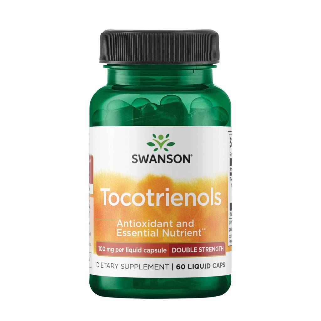 Swanson dupla força tocotrienols - antioxidante - (60 cápsulas líquidas, 100 mg cada)