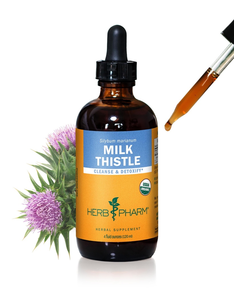 Herb Pharm extrato de semente de cardo para suporte de função hepática - 4 Onça (DMILK04)