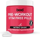 Pílulas de pré-treino com chá verde natural, Eletrólitos, L-Theanina, Raiz de beterraba, Suporta energia, Endurance, Desempenho de treino com Sem Jitters ou Crash, Vegan Pré-treino para mulheres e homens, 120Pills