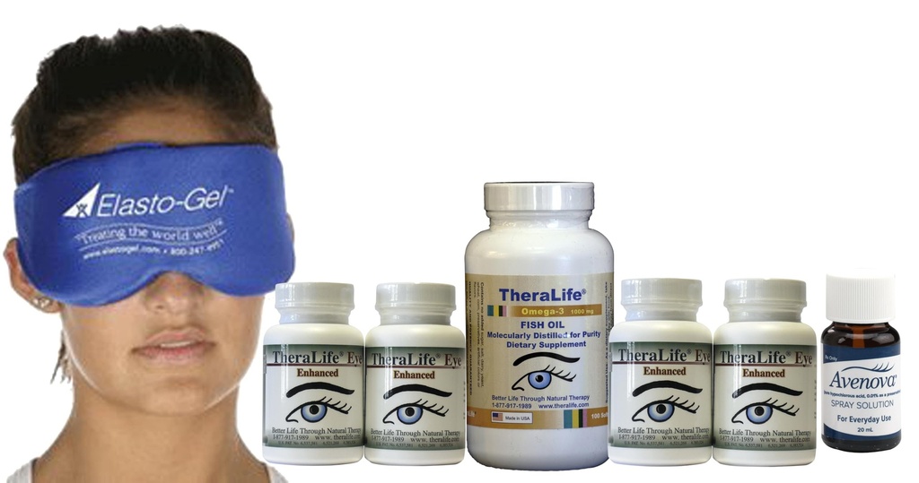 Complete Dry Eye Treatment- 4 bottles of TheraLife Eye + 1 Fish Oil - You save $9
