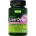 Cápsulas de Detox Fígado de Cardo Mariano con Silimarina para el Higado Graso, Liver Cleanse Detox & Repair Formula w/Artichoke Extract. 120Conta