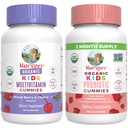 MaryRuth Organics Gummies for Kids–Multivitamin (Misted Berry & Cherry), & Probiótico (Strawberry) Vitaminas para a Imunidade, Gut Health, & Global Wellness Vegan, Não-GMO