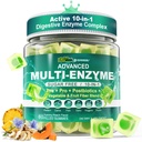 Enzimas Digestivas Gummies para Mulheres e Homens, Multi-Enzimas com 90 bilhões de UFC Probióticos e Prebióticos & Pósbióticos, Mistura de Fibra de Vegetais & Frutos, Super Enzimas para Digestivo & Gut Saúde, Immune, 60Cts