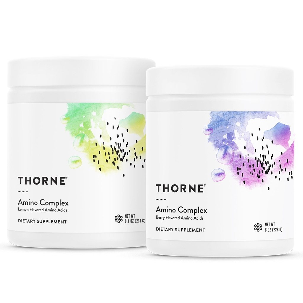 THORNE - Pacote Complexo Amino - Promove a produção de massa muscular magra e energia - Lemon & Berry Flavors