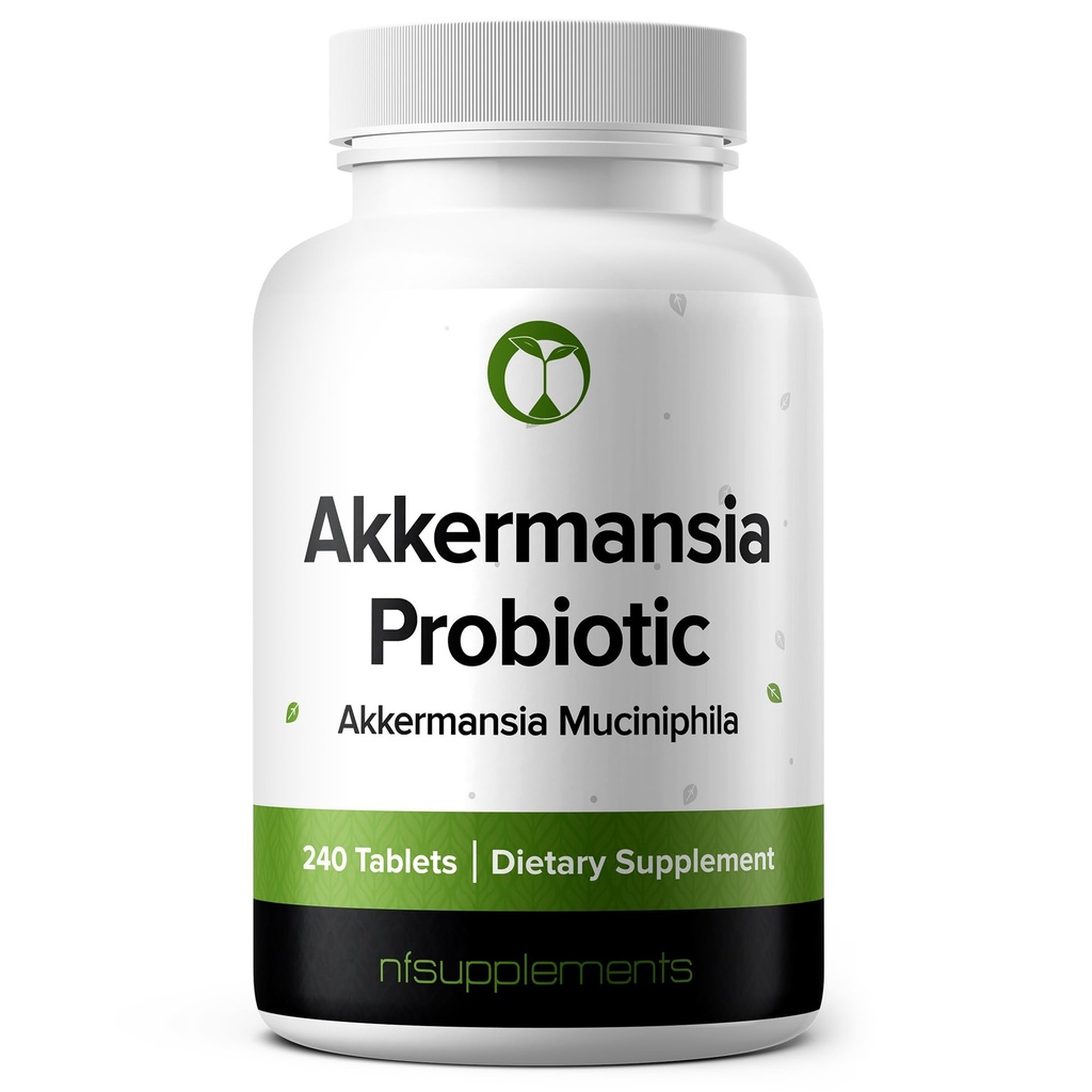Akkermansia Muciniphila Suplemento Probiótico 240 Comprimidos 100 Milhões de AFU Probióticos para Homens e Mulheres Suporta Digestivo intestinal & Gut Saúde (240, Akkermansia Muciniphila)