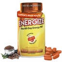 iSatori Energizar Pílulas de Cafeína Cérebro e Foco - Pílulas de Energia de Atuação Rápida Todos os Dias, Impulsor Cérebro, Suplemento de Energia e Foco, Liberação de Tempo Cafeína significa Sem Jitters, Sem Crash (60 Tablets)