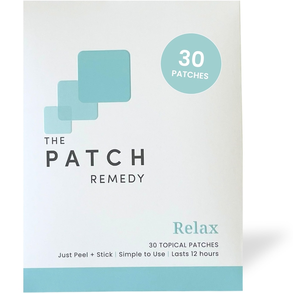 O Patch Remedy Relax Patch L-Theanina, Limão Balm, Valeriano, Ashwagandha, Passionflower .