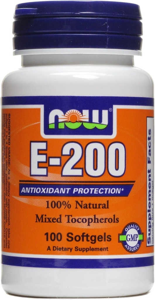 Vitamina E-200 UI 100 Softgels (embalagem de 2)