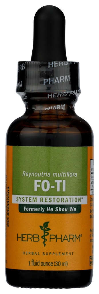 Herb Pharm He (Ho) Shou Wu Extrato Líquido para Apoio ao Sistema Musculoesquelético - 1 Onça