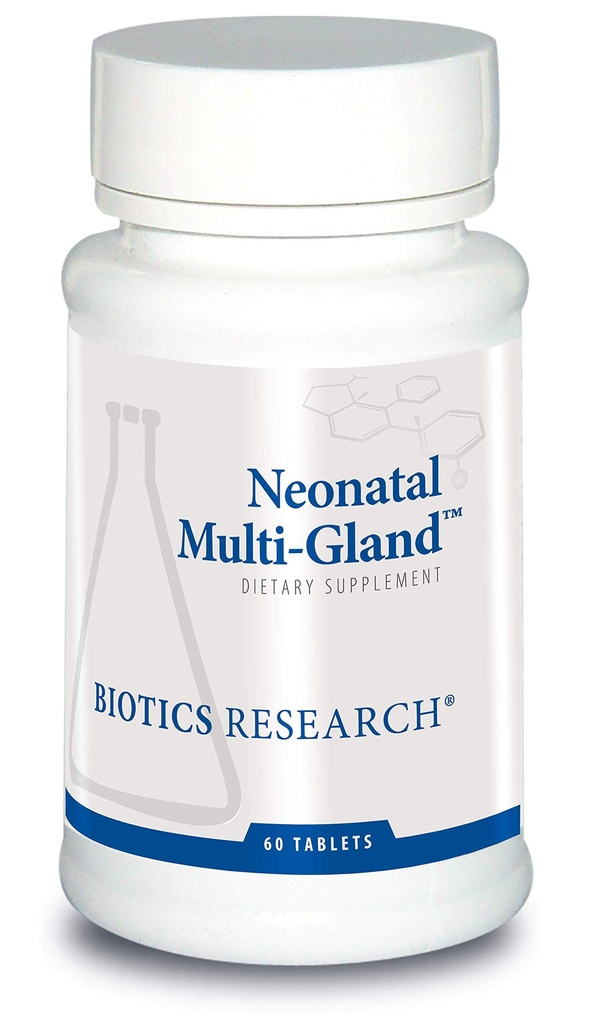 Biotics Research Órgãos mistos e concentrados glandulares neonatais Multi-GlandTM, terapia do espectro amplo, baço, coração, pancreas, rins, fígado cerebral, adrenal, timo, pituitária ou hipotálamo 60 tabs