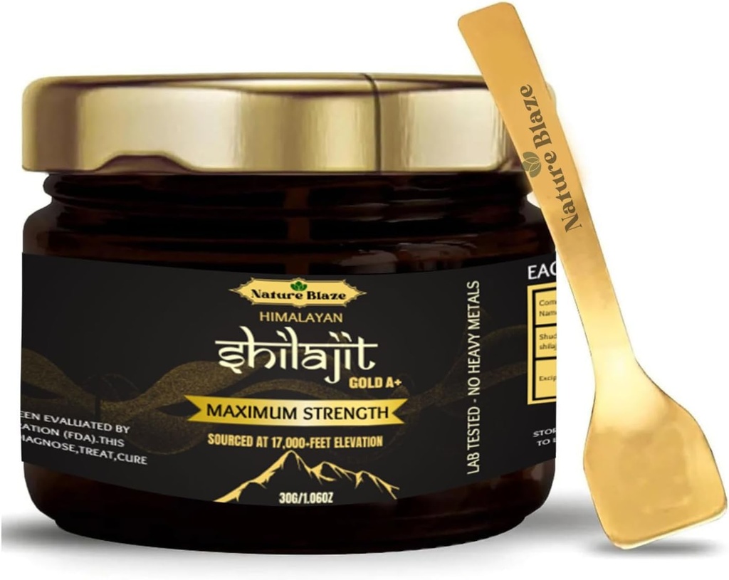 Resina natural pura de Shilajit do Himalaia para homens e mulheres para aumentar a energia e apoio imune (30Gm/1.0 Ounce)