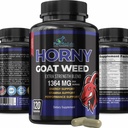Horny Goat Weed Força extra -120 Cápsulas w. Maca, L-Arginina, Ginseng - Boost Desire, Desempenho, Stamina, Energia, Fórmula não-GMO, 120 Cápsulas