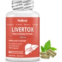 FígadoTox - Fórmula avançada de desintoxicação e limpeza do fígado - Suporte de fígado de ervas com cardo de leite, Alcachofra, Dente-de-leão, Beterraba & Zinco Ajuda a função do fígado & Digestão