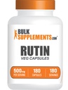 BulkSuplementos.com Rutin 500mg Cápsulas - de Saphora Japonica, Suplemento Rutina, Comprimidos Rutina - Antioxidantes Suplemento - Vegan & Gluten Grátis, 1 Cápsula por Serviço, 180 Veg Cápsulas