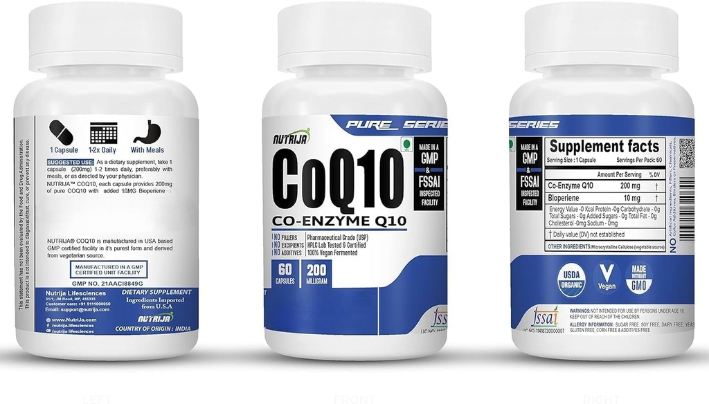 COENZYME Q10 (COQ10) 50MG - (120 Cápsulas)